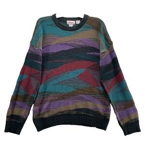 VTG Campus Sweater Men XL* 3D Chunky Academia Funky 90's Outdoor Streetwear Gorp